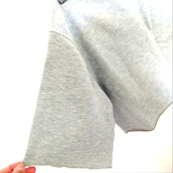 Patta  Croped Sweat Round Neckline Short Sleeve Top Size S #0239 - Picture 4 of 7